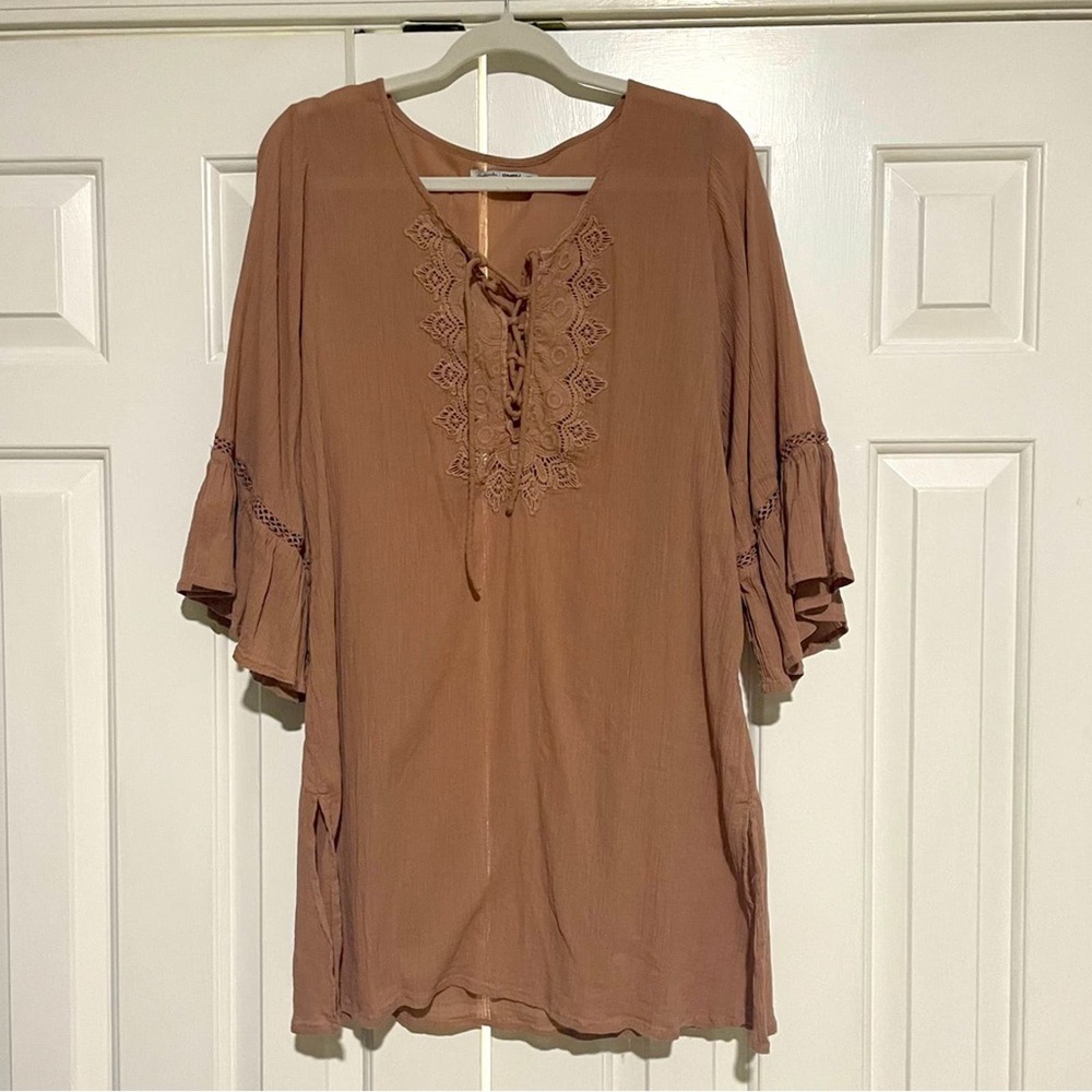 O’Neill Saltwater boho swim coverup dress, size large‎